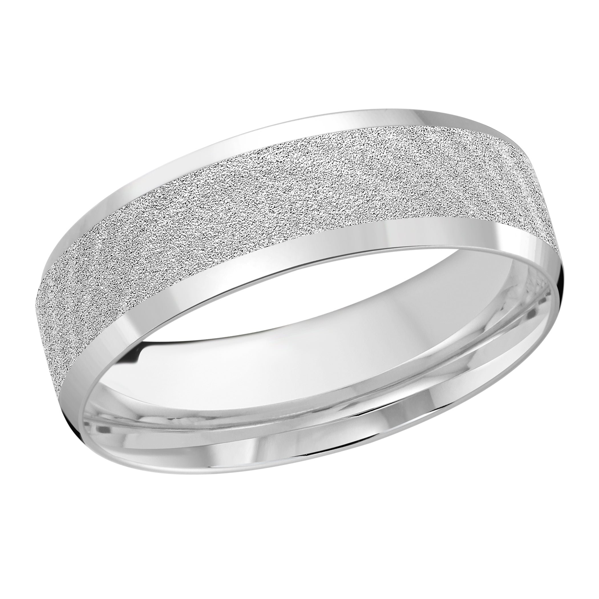 14kt White Gold/7 mm/front