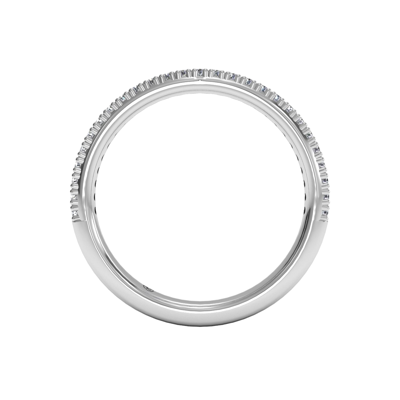 18kt white gold/front