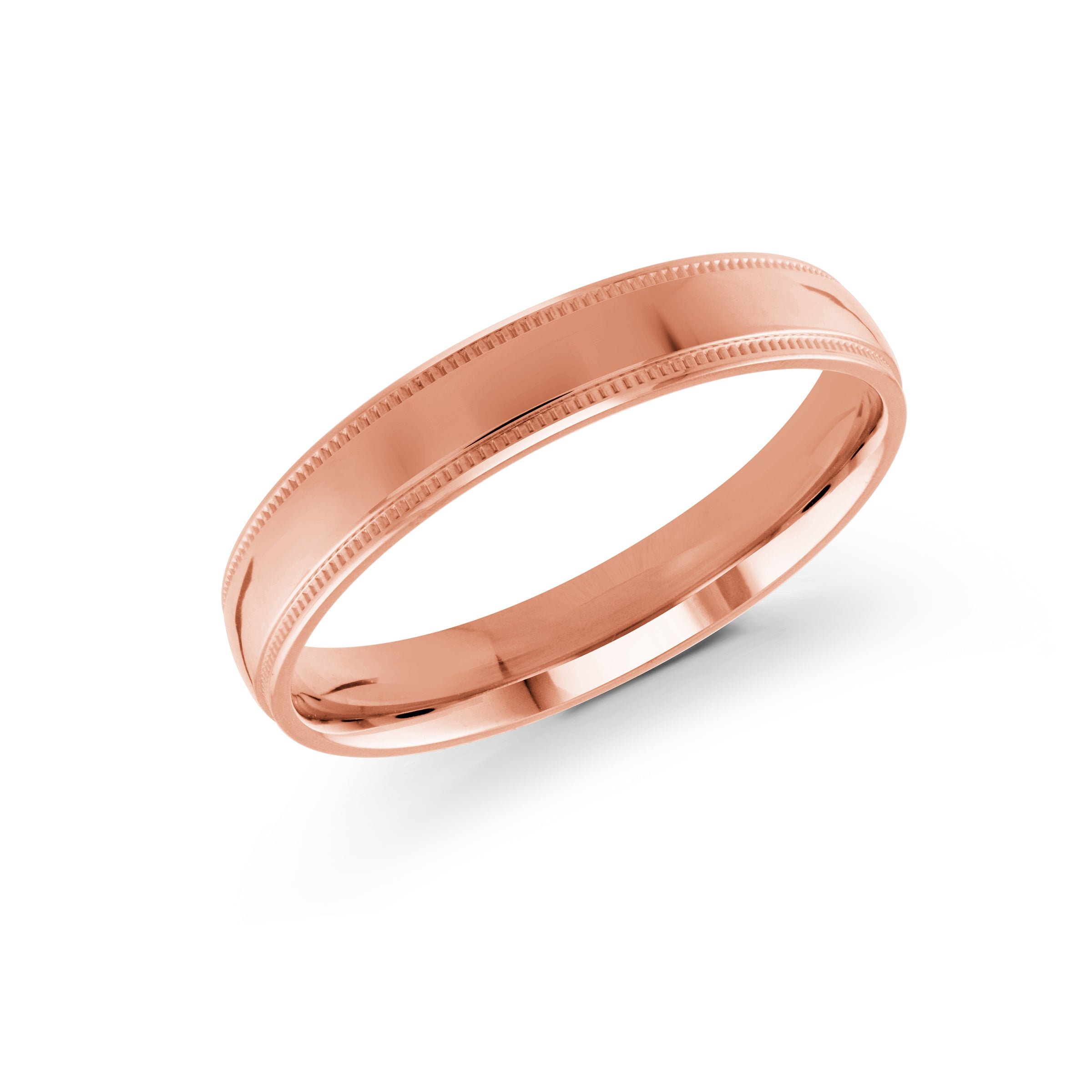 18kt Rose Gold/4 mm/front