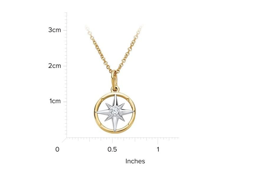 18kt Yellow Gold/measurement