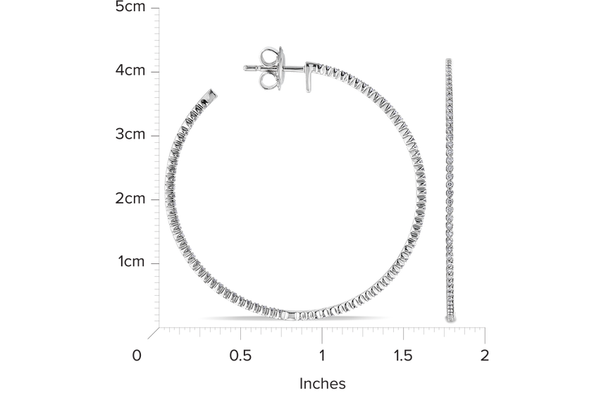 18kt White Gold/measurement