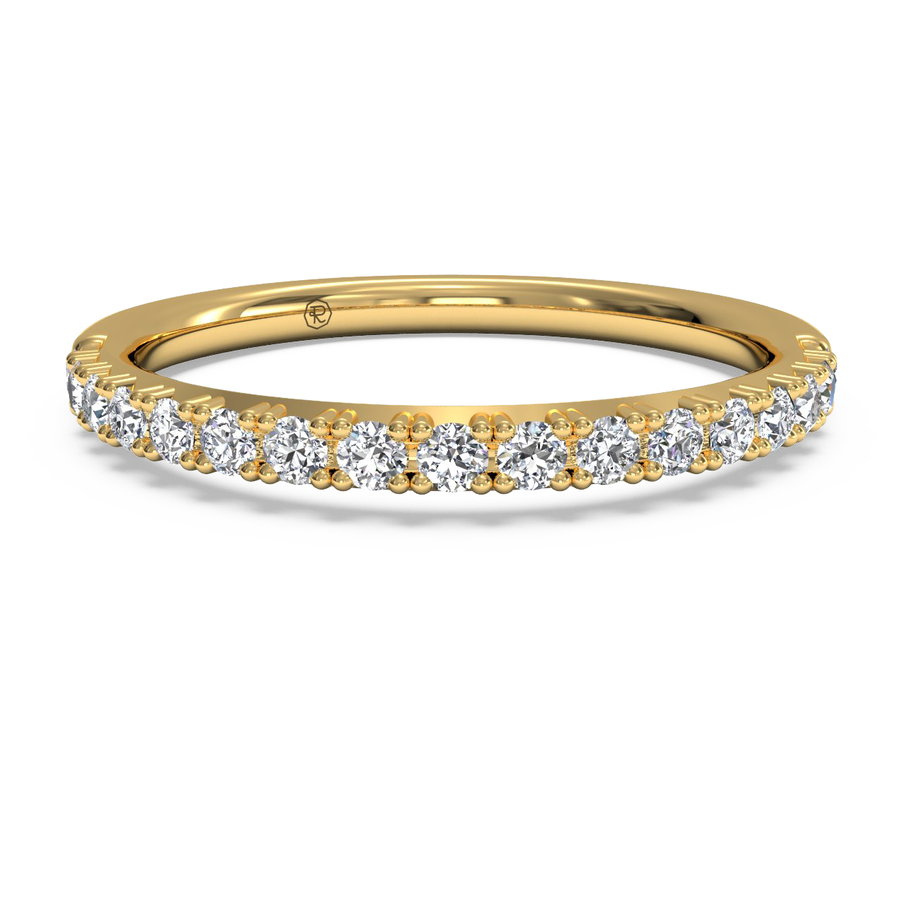 18kt Yellow Gold/0.26 CTW/top