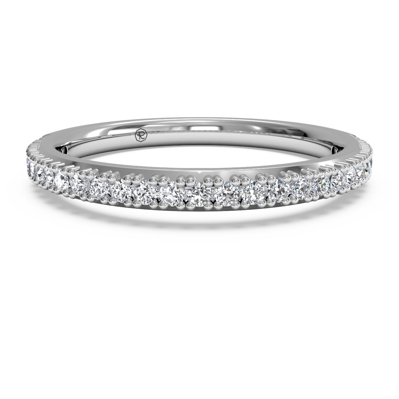 18kt white gold/top