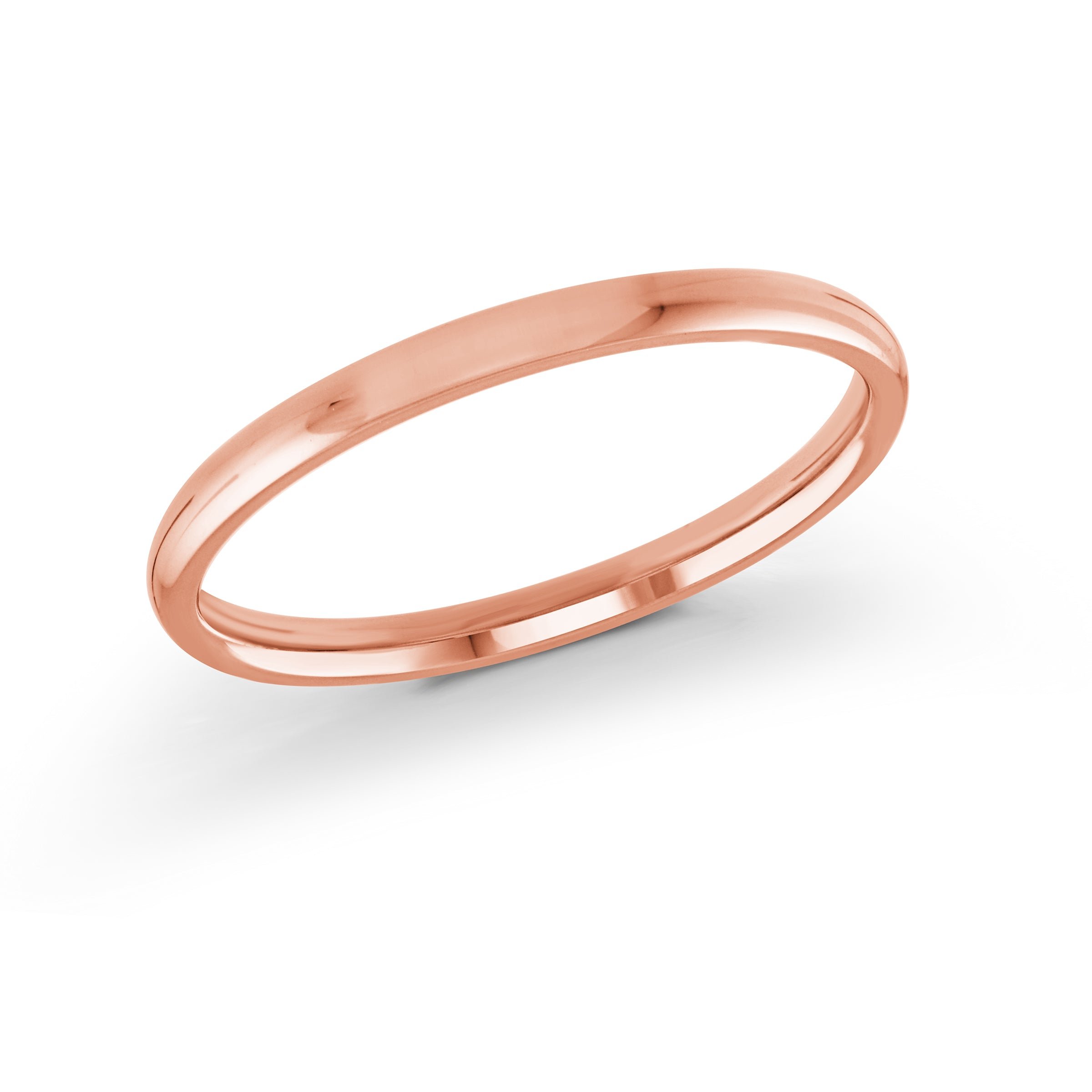 18kt Rose Gold/2 mm/top