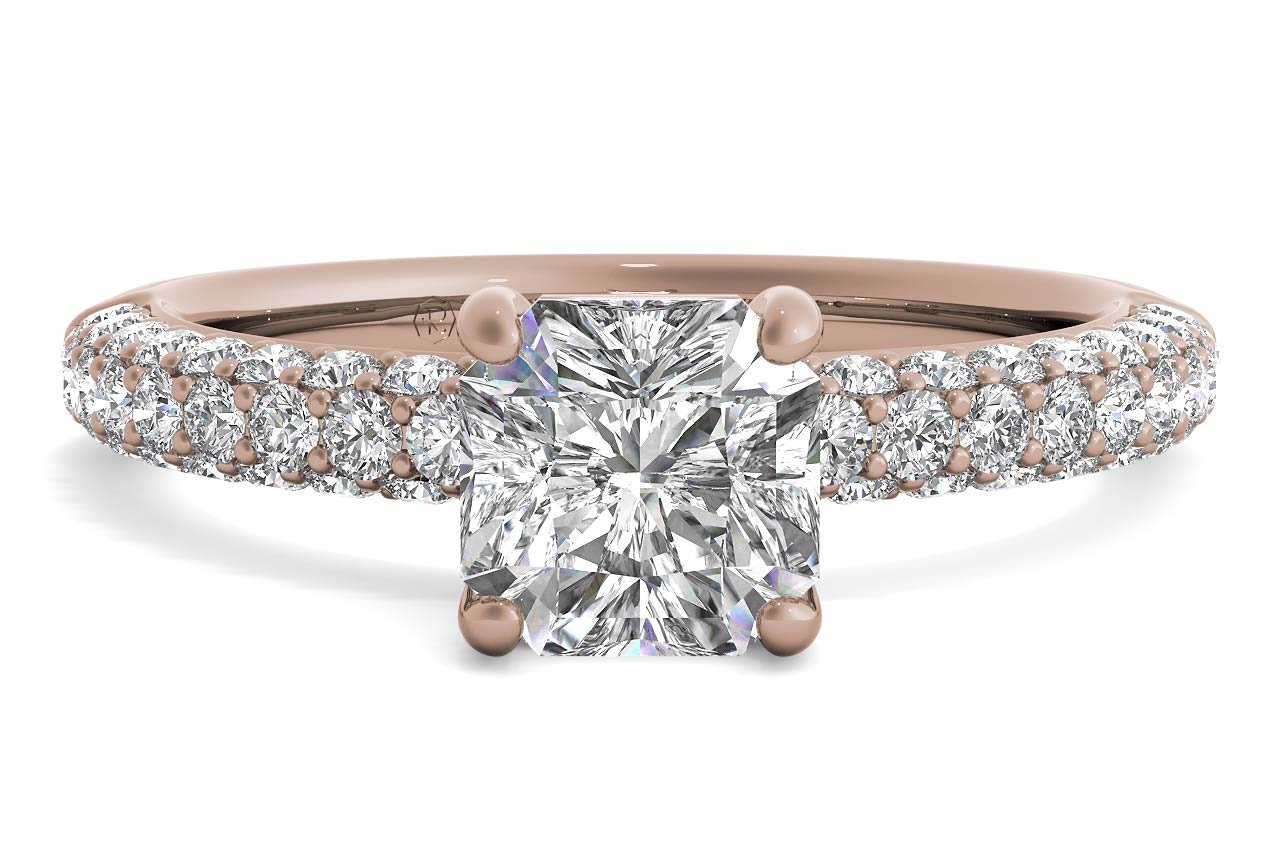 18kt Rose Gold/radiant/top