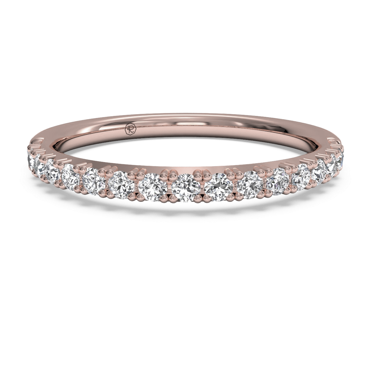 18kt Rose Gold/0.26 CTW/top