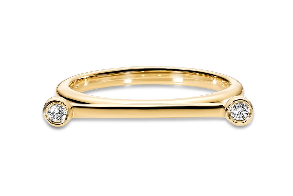 14kt Yellow Gold/0.05 CTW/top