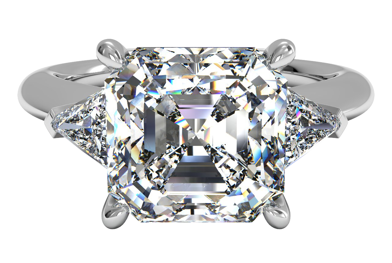 Platinum/asscher/top