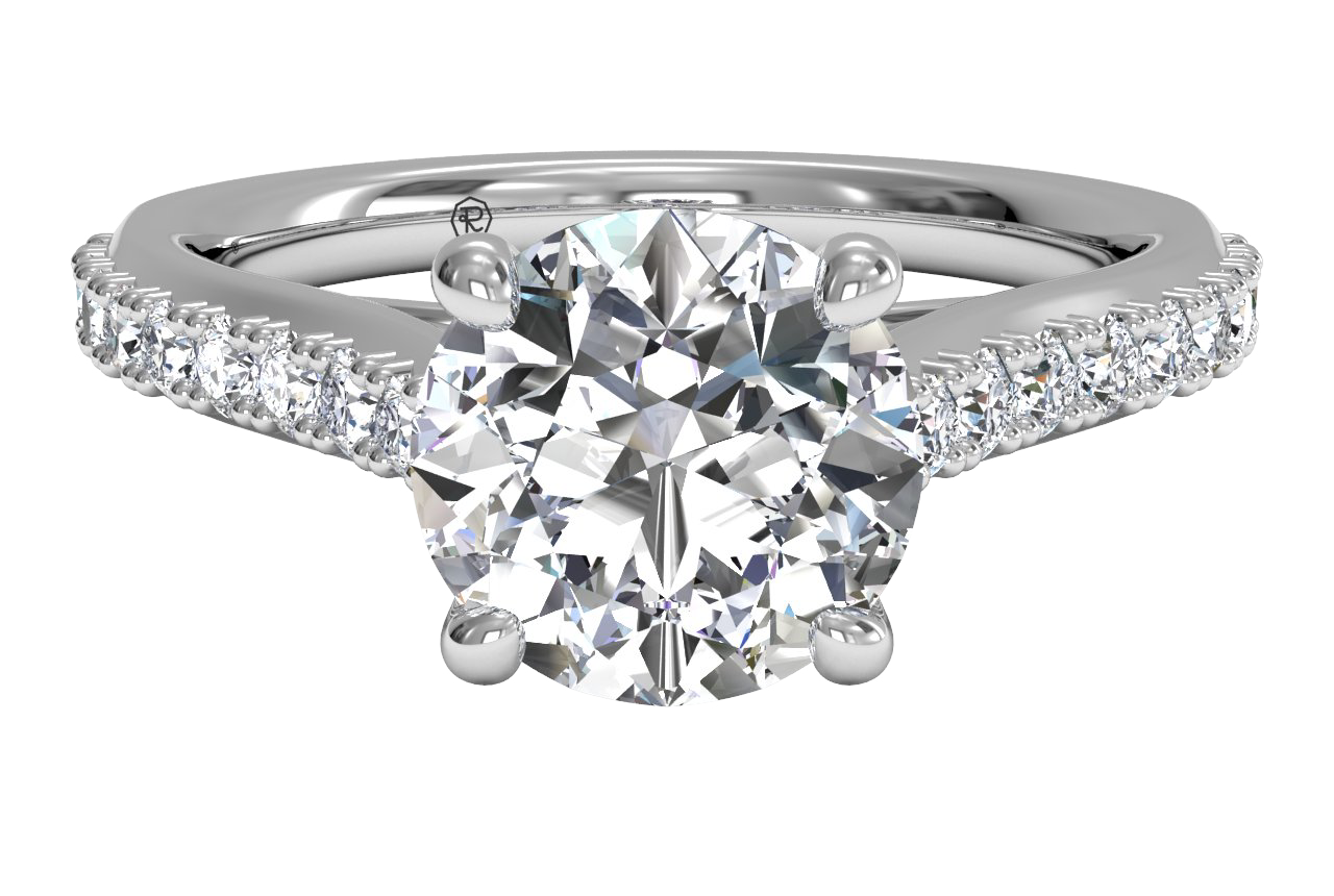 18kt White Gold/round/top sku 1RZ2498