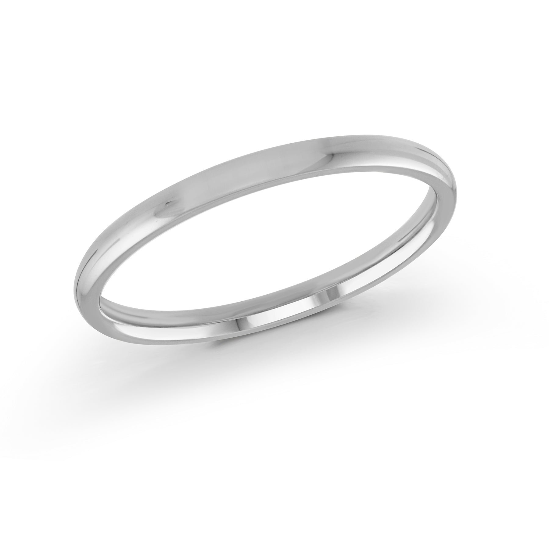 14kt White Gold/2 mm/top