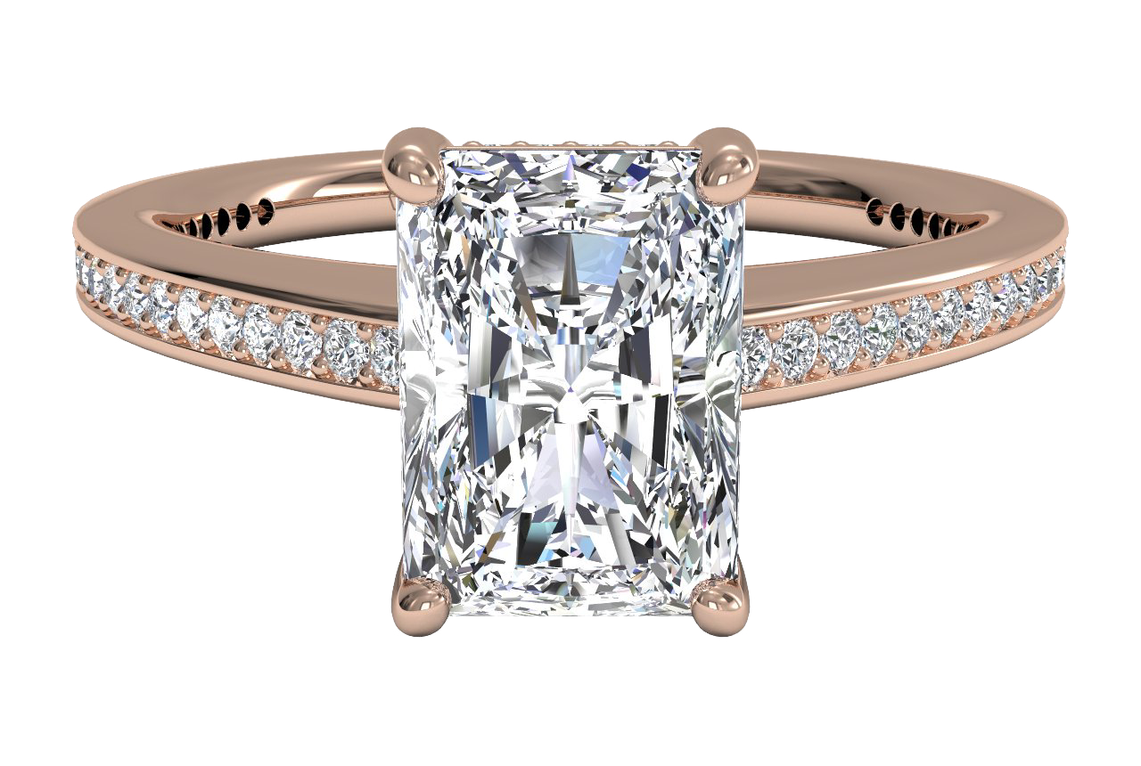 18kt Rose Gold/radiant/top