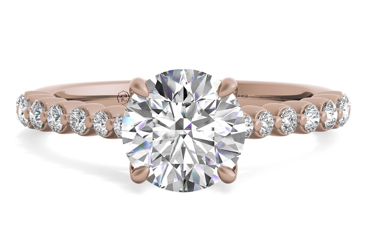 18kt Rose Gold/round/cushion/princess/radiant/oval/emerald/top