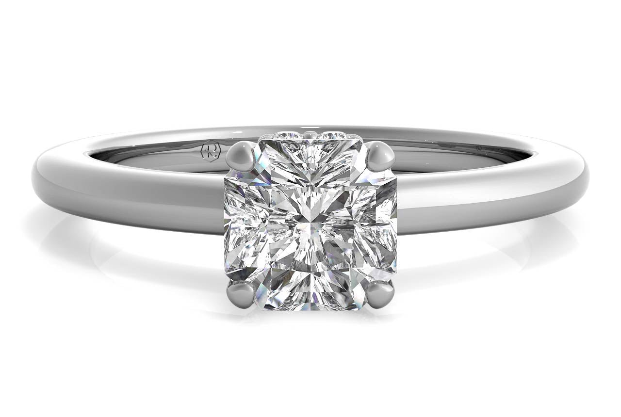 18kt White Gold/asscher/top sku 1ASZ1341