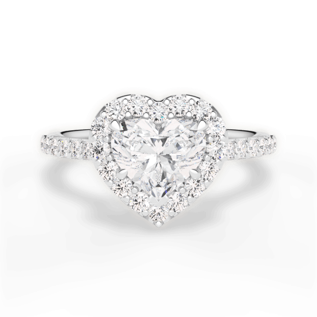 The Layla Halo / 1.50 Carat Heart Diamond | Ritani