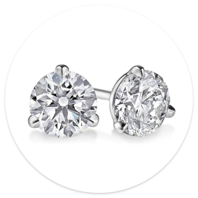 diamond stud earrings
