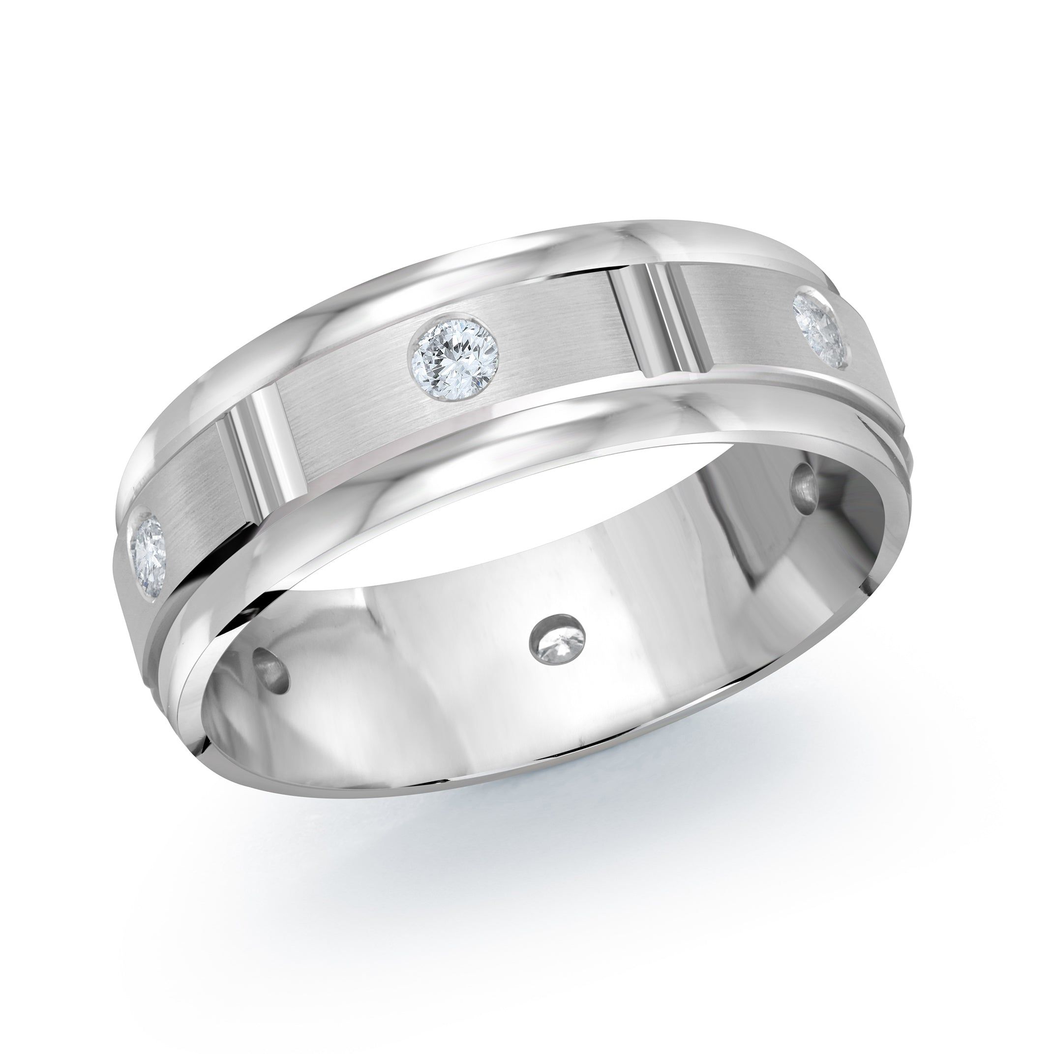 Men's 7mm 0.30 CTW Lab Diamond Wedding Ring