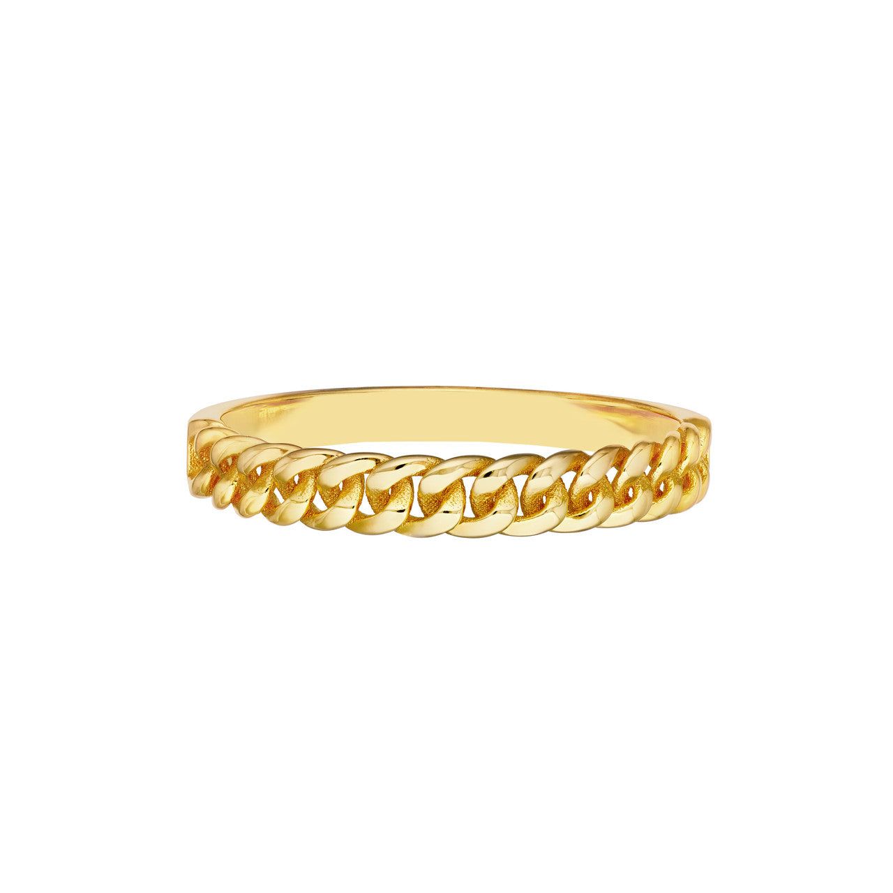 14kt Gold Curb Chain Design Ring