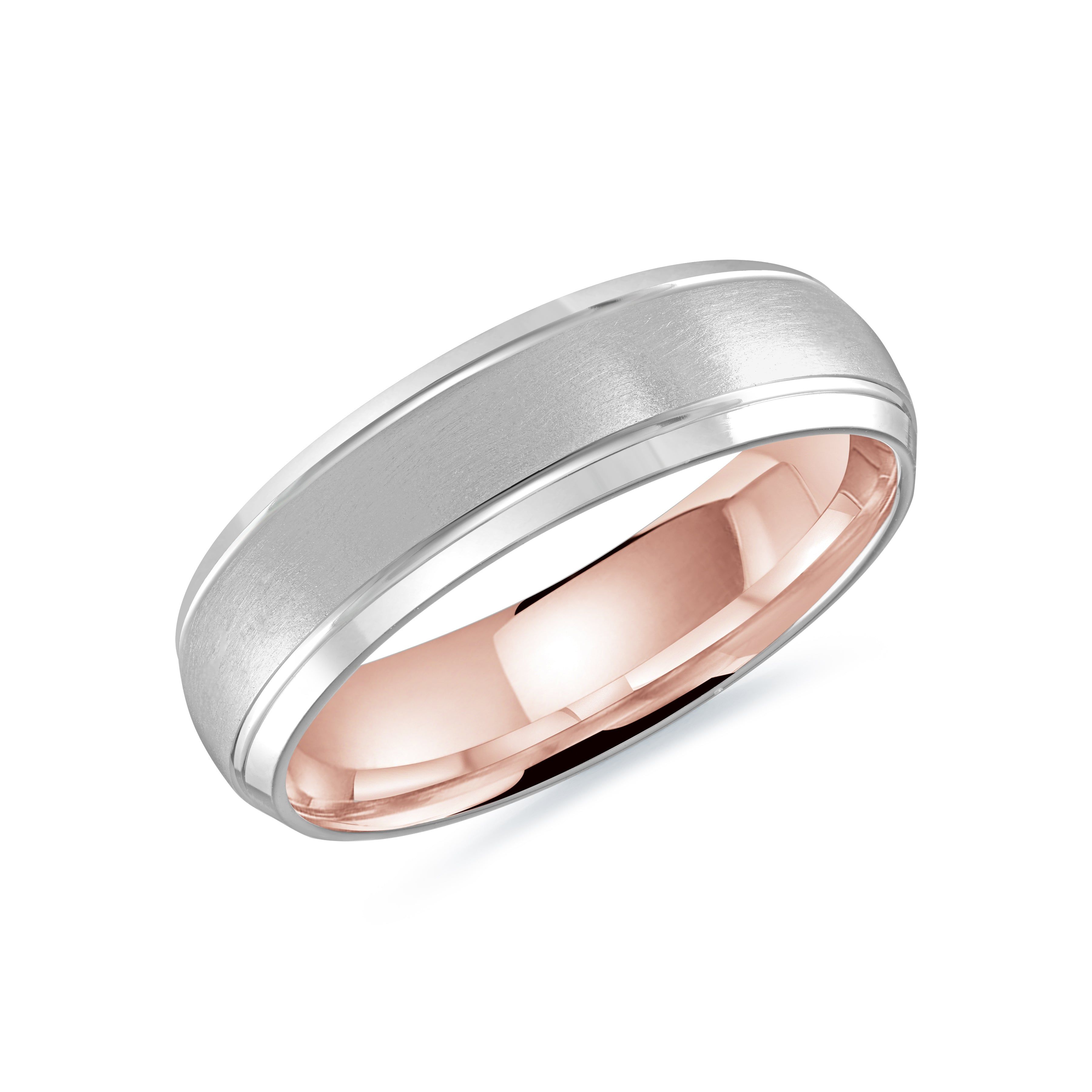 Men's 6mm Two-Tone Wedding Ring